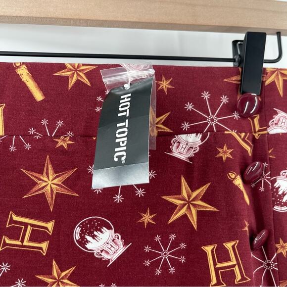 HOT TOPIC X HARRY POTTER Skirt Size 3X Retro Holiday NWT Stretch Casual Curvy - Picture 9 of 16
